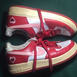 Rare Nike sweetheart Air Force 1's,  9.5,  val day